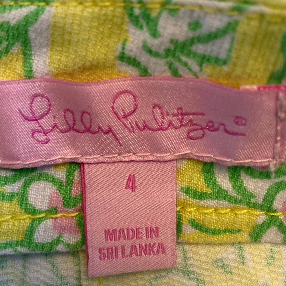 Lilly Pulitzer Shorts - Green and Yellow - Picture 2 of 8